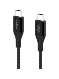 Кабель Belkin (CAB015bt2MBK)BoostCh.240W USB-C to USB-C Braided 2м. черный