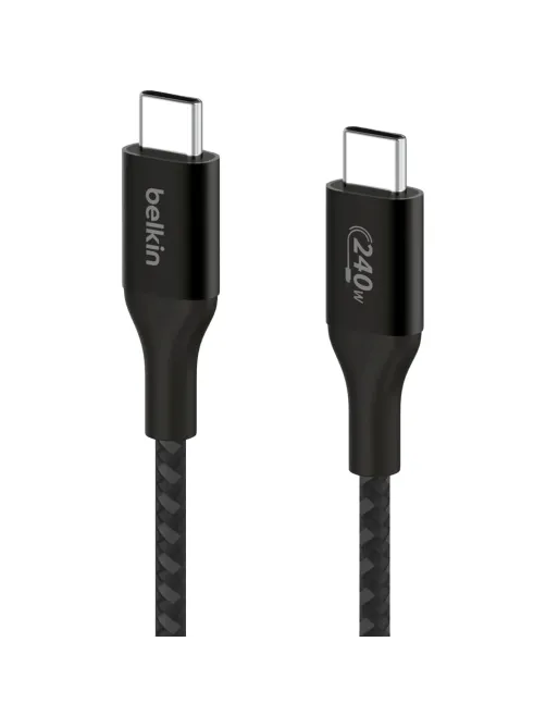 Кабель Belkin (CAB015bt2MBK)BoostCh.240W USB-C to USB-C Braided 2м. черный