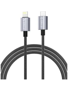 Кабель ORICO USB-C/Lightning, 29 Вт,1,5м,черн ORICO-GQA29-15-BK-BP