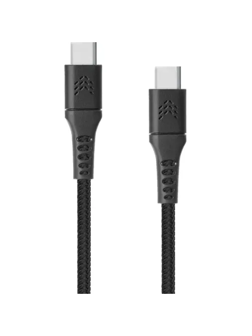 Кабель зарядный Rocket Contact ткан.оплётка USB-C/USB-C 1м(RDC512BL01CT-CC)