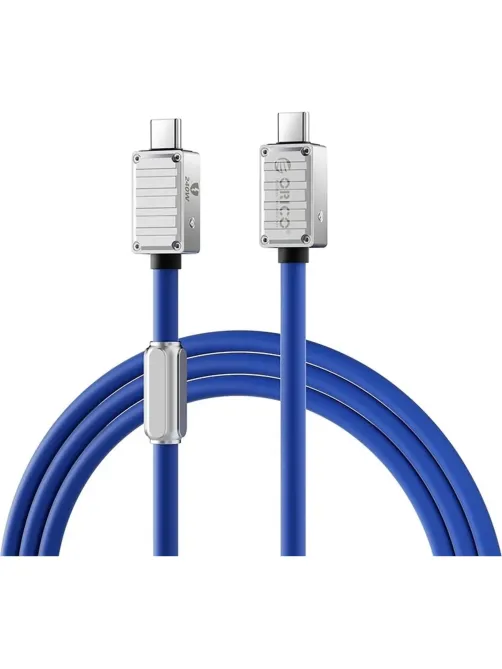 Кабель ORICO USB-C(m),40Гб/с,PD240Вт,8K@60Гц,1м,син ORICO-240B1-40-10-BL-BP