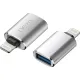 Адаптер PERO AD02 OTG LIGHTNING TO USB 3.0, серебристый