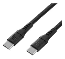 Кабель зарядный Rocket Contact ткан.оплётка USB-C/USB-C 1м(RDC512BL01CT-CC)