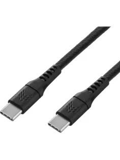 Кабель зарядный Rocket Contact ткан.оплётка USB-C/USB-C 1м(RDC512BL01CT-CC)