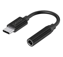 Адаптер PERO AD09 USB-C TO MINI JACK 3.5MM, черный