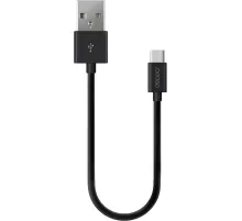 Кабель Deppa USB-A - USB-C, USB 2.0, 2.4A, 2м, черный