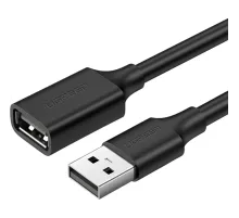Кабель UGREEN US103 (10317) USB 2.0 A Male to A Female Cable.3м черный