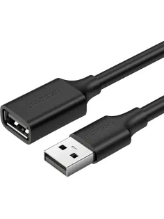 Кабель UGREEN US103 (10317) USB 2.0 A Male to A Female Cable.3м черный
