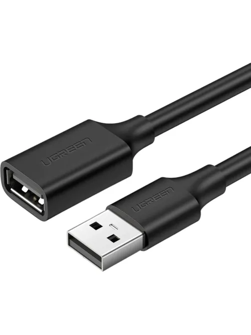 Кабель UGREEN US103 (10317) USB 2.0 A Male to A Female Cable.3м черный