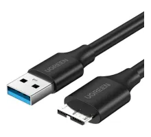Кабель UGREEN US130 (10843) USB 3.0 A Male to Micro USB/B 3.0 Male 2м черн
