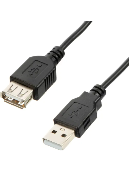 Удлинитель (OAVDC009) USB 2.0 AM/AF, 1.8м, чер