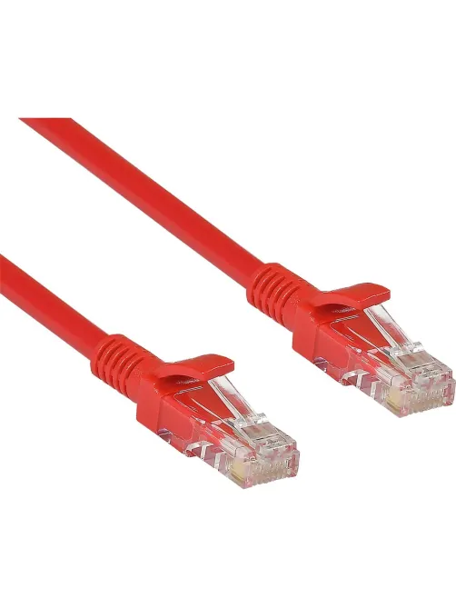 Патч-корд ExeGate UTP-RJ45-RJ45-5e-0,5M-RD, UTP, cat.5e, 0.5м, красный