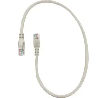 Патч-корд UTP Cablexpert PP10-0.5M кат.5e, 0.5м, литой, (серый)