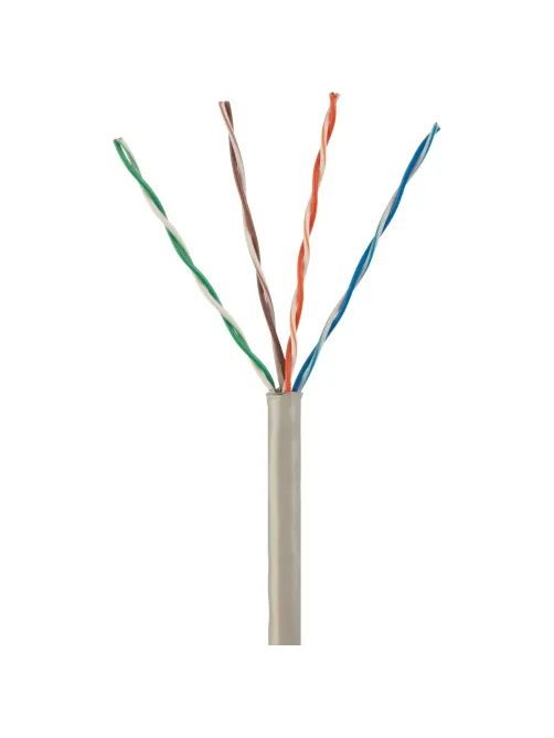 Кабель BigTech BT-CECR-012 CCA UTP 4 пары, кат.5e AWG25 PVC 100м сер