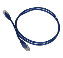 Патч-корд TWT TWT-45-45-1.5-BL UTP кат.5e, 1.5 м, синий
