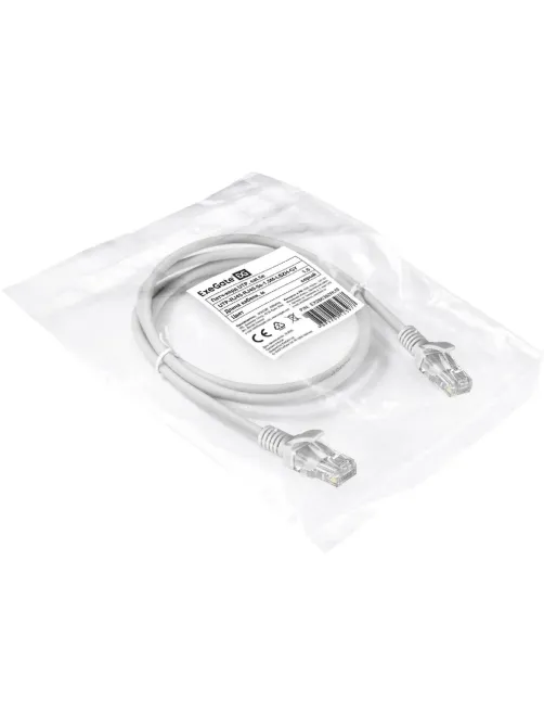 Патч-корд ExeGate UTP-RJ45-RJ45-5e-1,5M-LSZH-GY, cat.5e, 1.5м <EX286382RUS