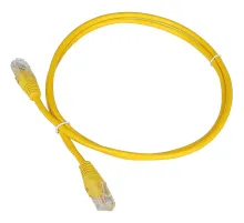 Патч-корд TWT TWT-45-45-0.5-YL UTP кат.5e, 0.5 м, желтый
