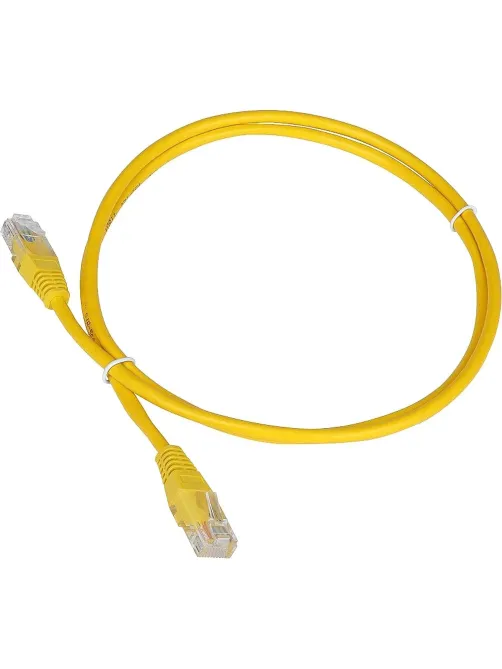Патч-корд TWT TWT-45-45-0.5-YL UTP кат.5e, 0.5 м, желтый