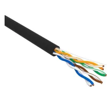 Кабель PROconnect (01-0045-3) U/UTP,CCA,CAT5e,PE,4PR,24AWG,SOLID,черный,305
