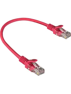 Патч-корд LSZH ExeGate UTP-RJ45-RJ45-5e-0,3M-LSZH-RD, UTP, cat.5e, 0.3м, кр