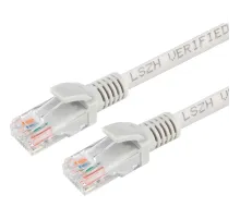 Патч-корд LSZH UTP Cablexpert кат.5e, 1м, литой, многожильный (серый)