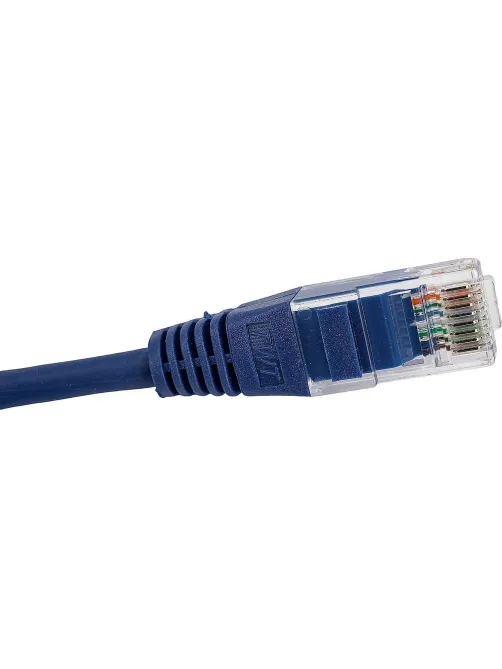Патч-корд TWT TWT-45-45-0.15-BL UTP кат.5e, 0.15 м, синий