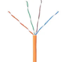 Кабель BigTech BT-CECR-015 CCA UTP 4 пары, кат.5e AWG24 LSZH 305м оранж
