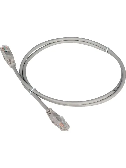 Патч-корд TWT TWT-45-45-1.5-GY UTP кат.5e, 1.5 м, серый