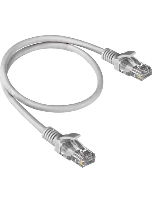 Патч-корд ExeGate UTP-RJ45-RJ45-5e-1M-GY, cat.5e, 1м, серый <EX138961RUS