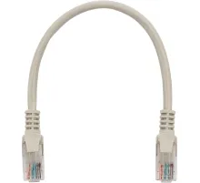 Патч-корд UTP Cablexpert PP6U-0.25M кат.6, 0.25м, серый