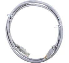 Патч-корд TWT TWT-45-45-2.0-GY UTP кат.5e, 2.0 м, серый