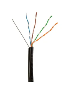 Кабель BigTech BT-CECR-008 медьUTP 4пары кат.5e AWG24 PE Outd.трос 305м чер