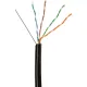 Кабель BigTech BT-CECR-008 медьUTP 4пары кат.5e AWG24 PE Outd.трос 305м чер
