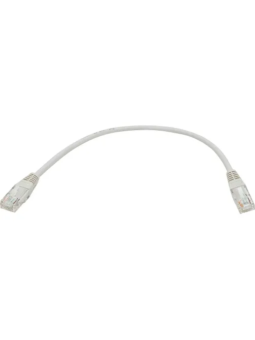 Патч-корд TWT TWT-45-45-0.3-GY UTP кат.5e, 0.3 м, серый