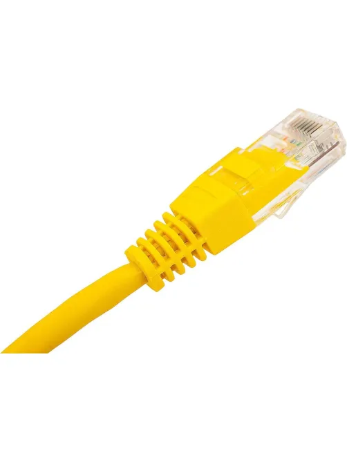 Патч-корд TWT TWT-45-45-0.15-YL UTP кат.5e, 0.15 м, желтый
