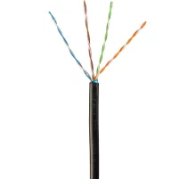 Кабель BigTech BT-CECR-007 медь FTP 4пары, кат.5e AWG24 PE Outdoor 305м чер
