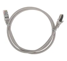 Патч-корд REXANT (02-0110-1) F/UTP, CAT 5e, 26AWG, LSZH, серый, 1м