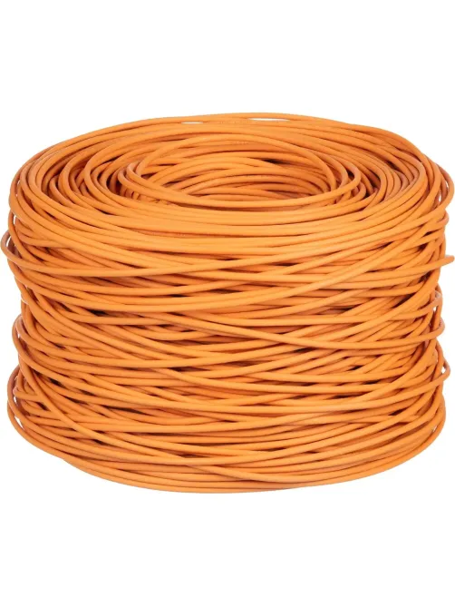 Кабель BigTech BT-CECR-015 CCA UTP 4 пары, кат.5e AWG24 LSZH 305м оранж