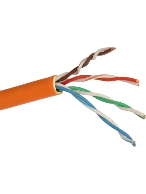 Кабель ExeGate UTP4-C5e-CU-S24-IN-LSZH-OR-305-FLUKE UTP