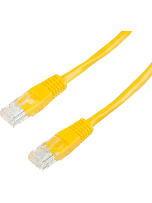 Патч-корд BigTech OPCC019 UTP CCA кат.5e/0.5м/литой/многожильн (желтый)