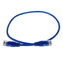 Патч-корд TWT TWT-45-45-0.5-BL UTP кат.5e, 0.5 м, синий