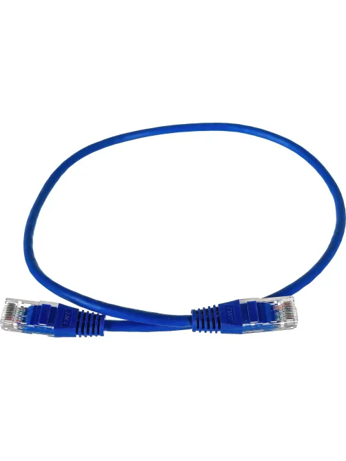 Патч-корд TWT TWT-45-45-0.5-BL UTP кат.5e, 0.5 м, синий