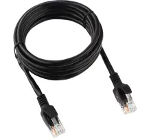 Патч-корд UTP Cablexpert PP12-2M/BK кат.5e, 2м, чёрный