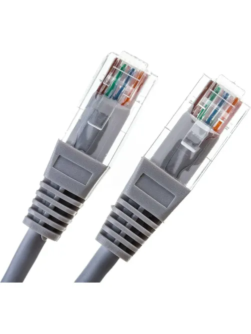 Патч-корд TWT TWT-45-45-0.5-GY UTP кат.5e, 0.5 м, серый