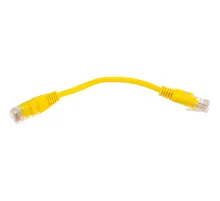 Патч-корд TWT TWT-45-45-0.15-YL UTP кат.5e, 0.15 м, желтый