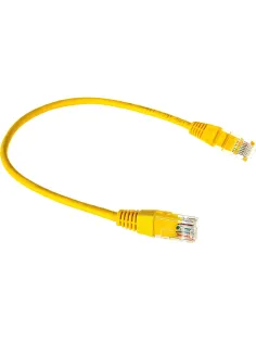 Патч-корд TWT TWT-45-45-0.3-YL UTP кат.5e, 0.3 м, желтый