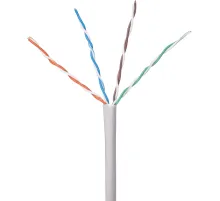 Кабель BigTech BT-CECR-011 CCA UTP 4 пары, кат.5e AWG25 PVC 305м сер