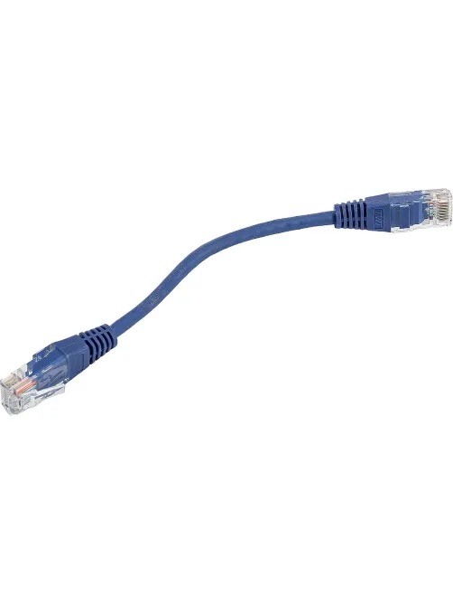 Патч-корд TWT TWT-45-45-0.15-BL UTP кат.5e, 0.15 м, синий