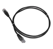 Патч-корд TWT TWT-45-45-2.0-BK UTP кат.5e,  2.0 м, черный