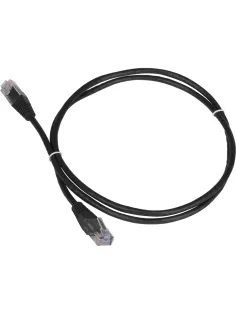 Патч-корд TWT TWT-45-45-2.0-BK UTP кат.5e,  2.0 м, черный